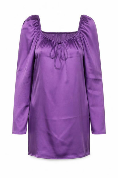 Zara Womens Purple Viscose Mini Size M Scoop Neck Pullover