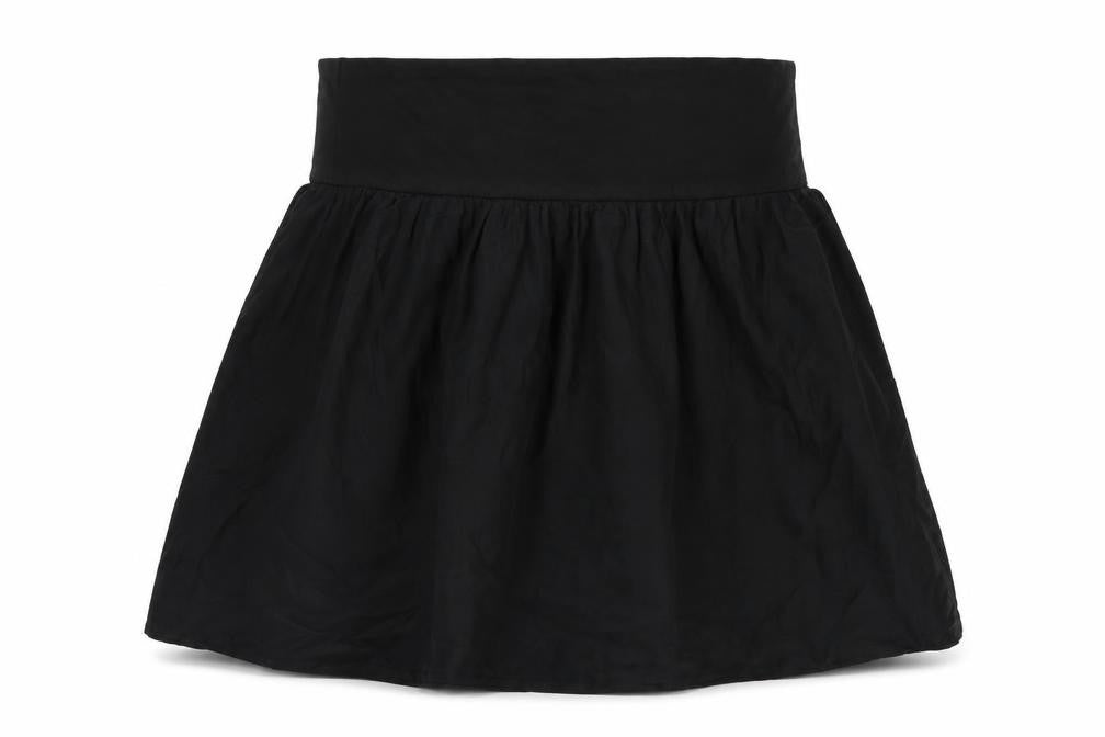 Ann Taylor Womens Black Cotton Mini Skirt Size L