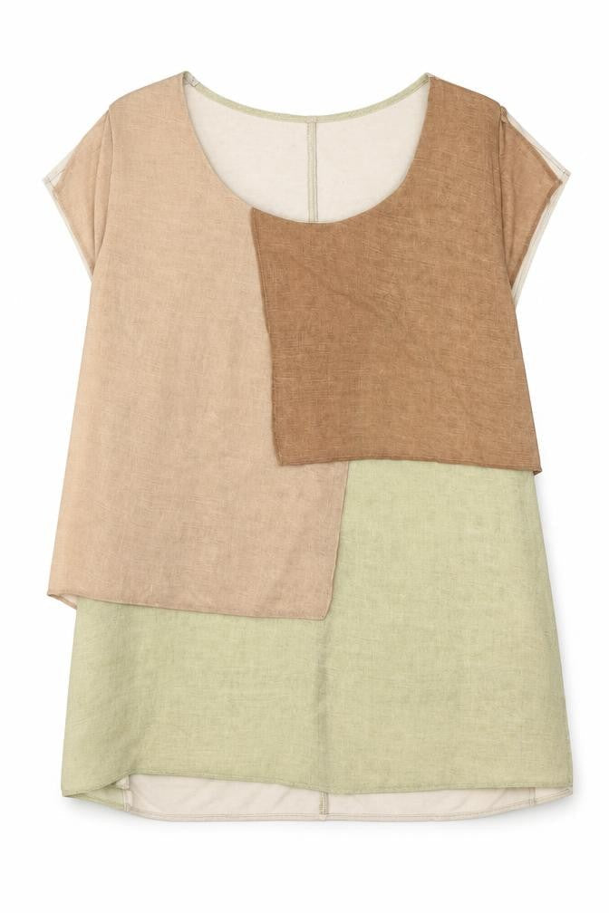 Zara Womens Brown Polyester Basic T-Shirt Size S Scoop Neck