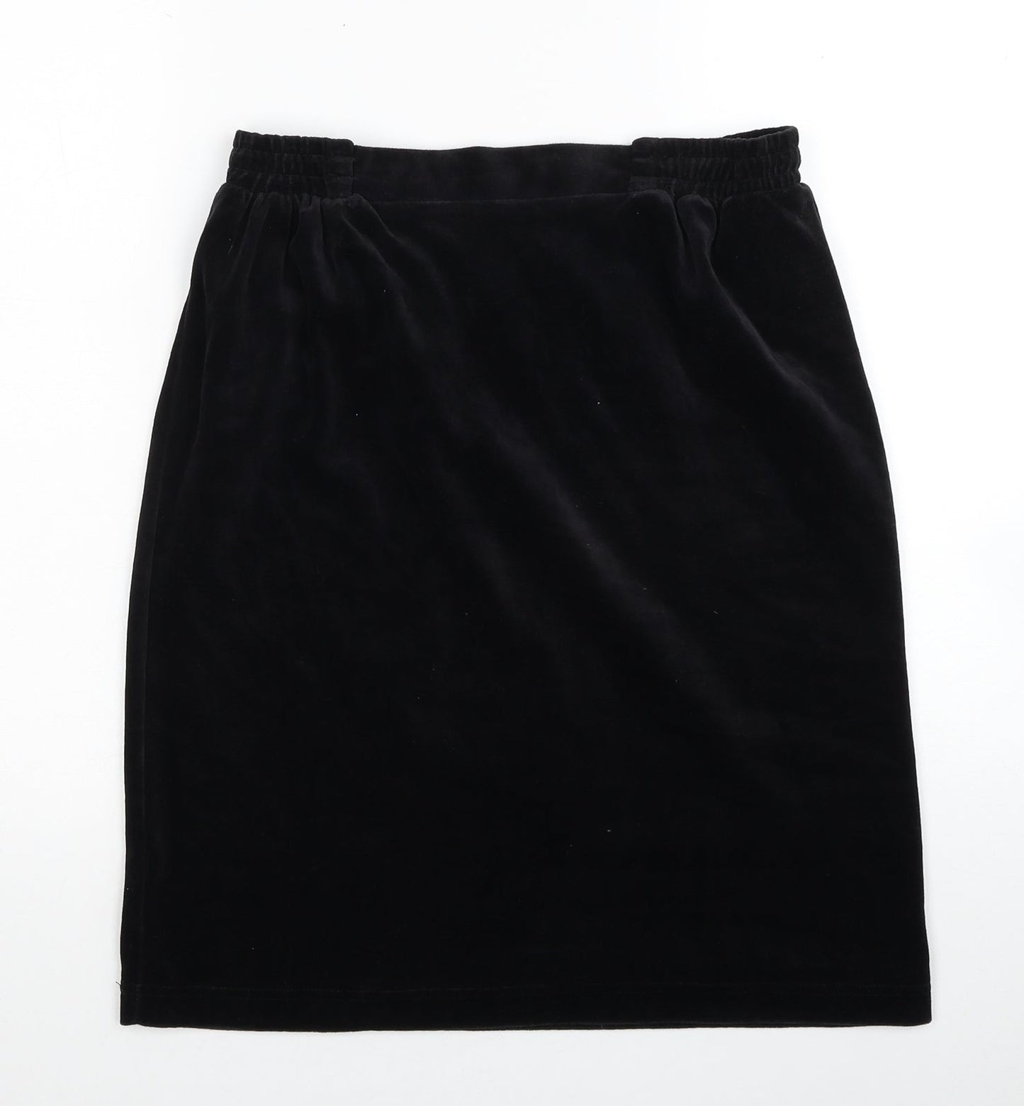 Preworn Womens Black Cotton Straight & Pencil Skirt Size S