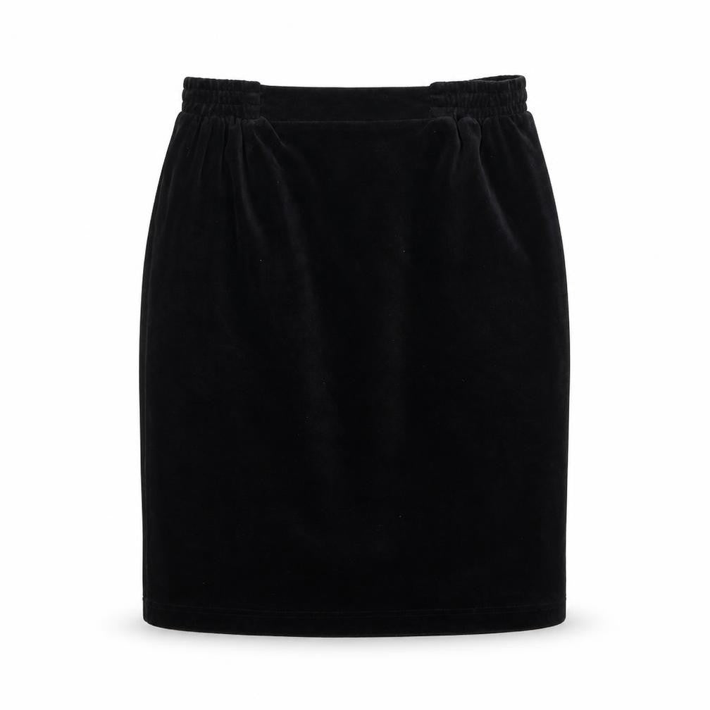 Preworn Womens Black Cotton Straight & Pencil Skirt Size S