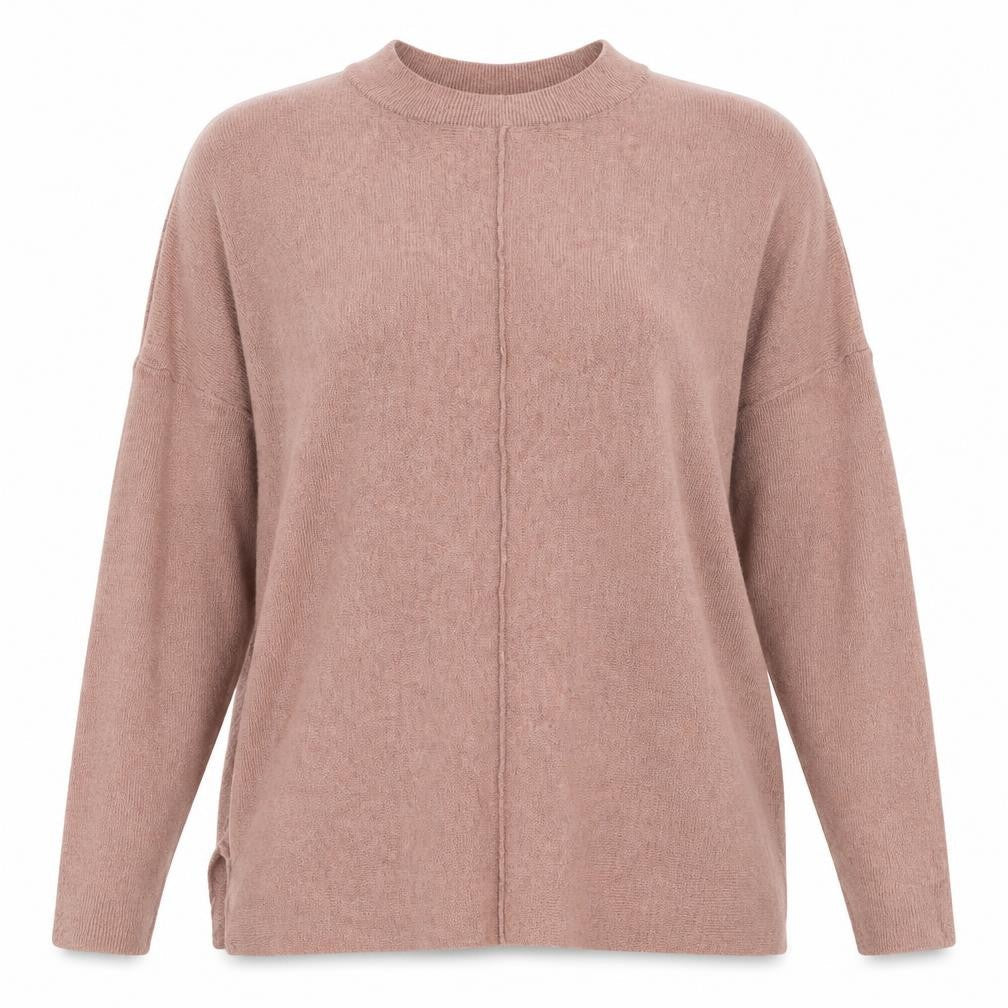 Atmosphere Womens Beige Mock Neck Viscose Pullover Jumper Size 6