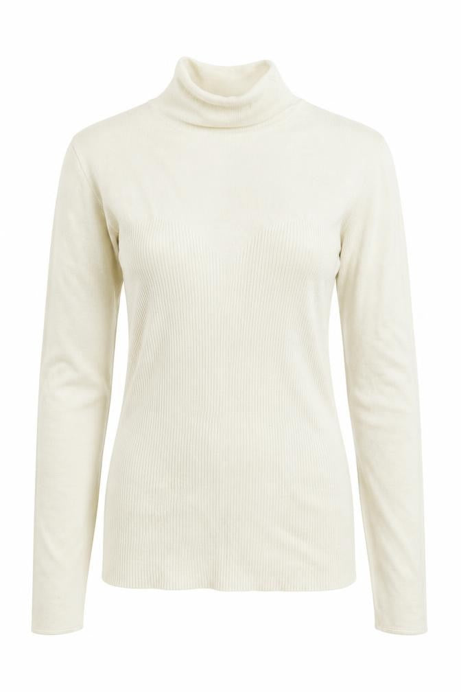 Missguided Womens Ivory High Neck Viscose Pullover Jumper Size 10 - Size 10-12