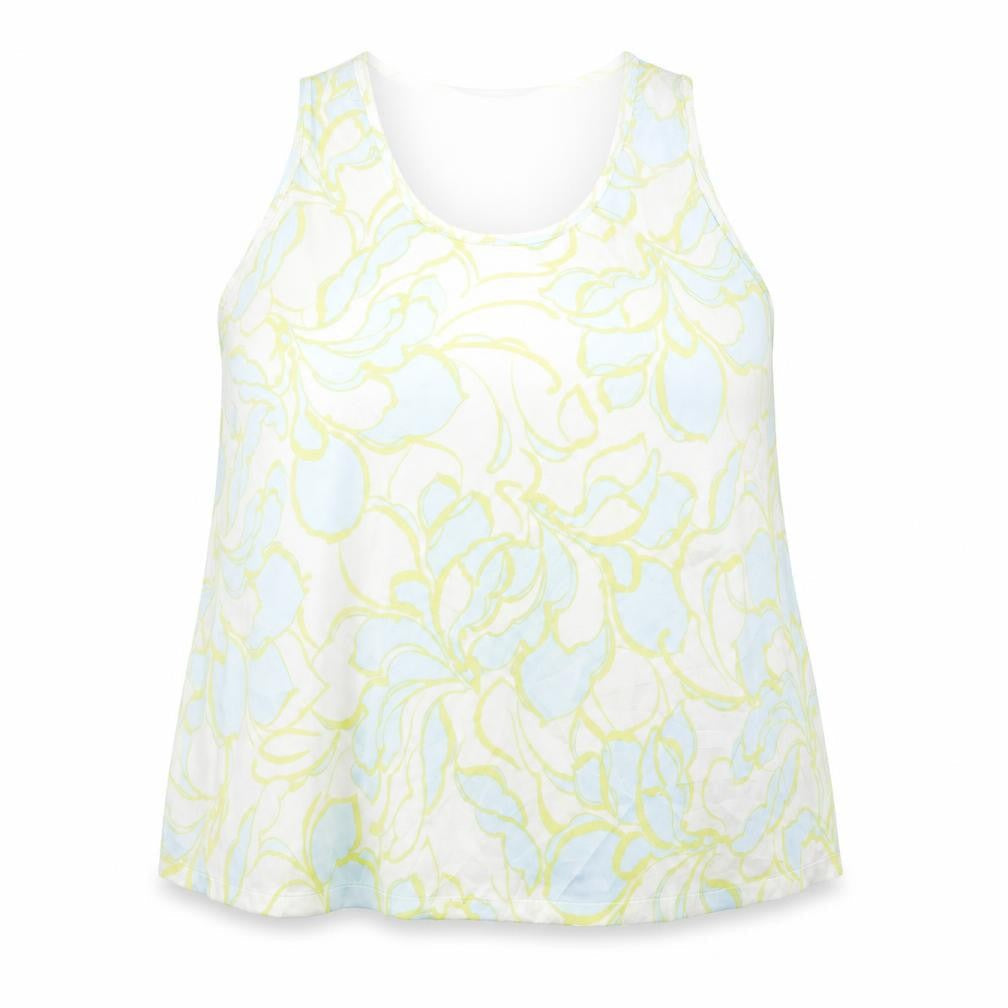 Marks & Spencer Womens Multicoloured Geometric Polyester Basic Tank Size 18 Round Neck