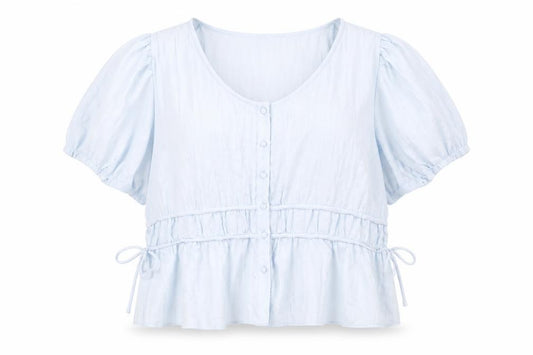 Marks and Spencer Womens Blue Polyester Basic Blouse Size 20 Round Neck