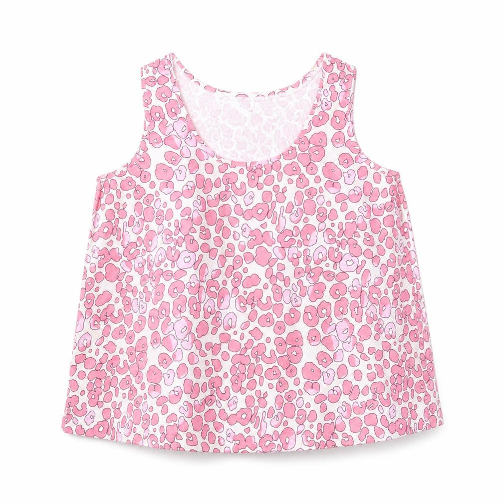 Marks & Spencer Womens Pink Animal Print Polyester Basic Blouse Size 10 Round Neck - Leopard Print