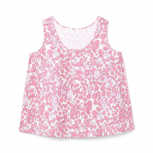 Marks and Spencer Womens Pink Animal Print Polyester Basic Blouse Size 10 Round Neck - Leopard Print