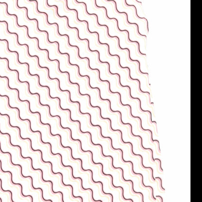 Marks & Spencer Womens Pink Geometric Polyester Basic Blouse Size 6 V-Neck