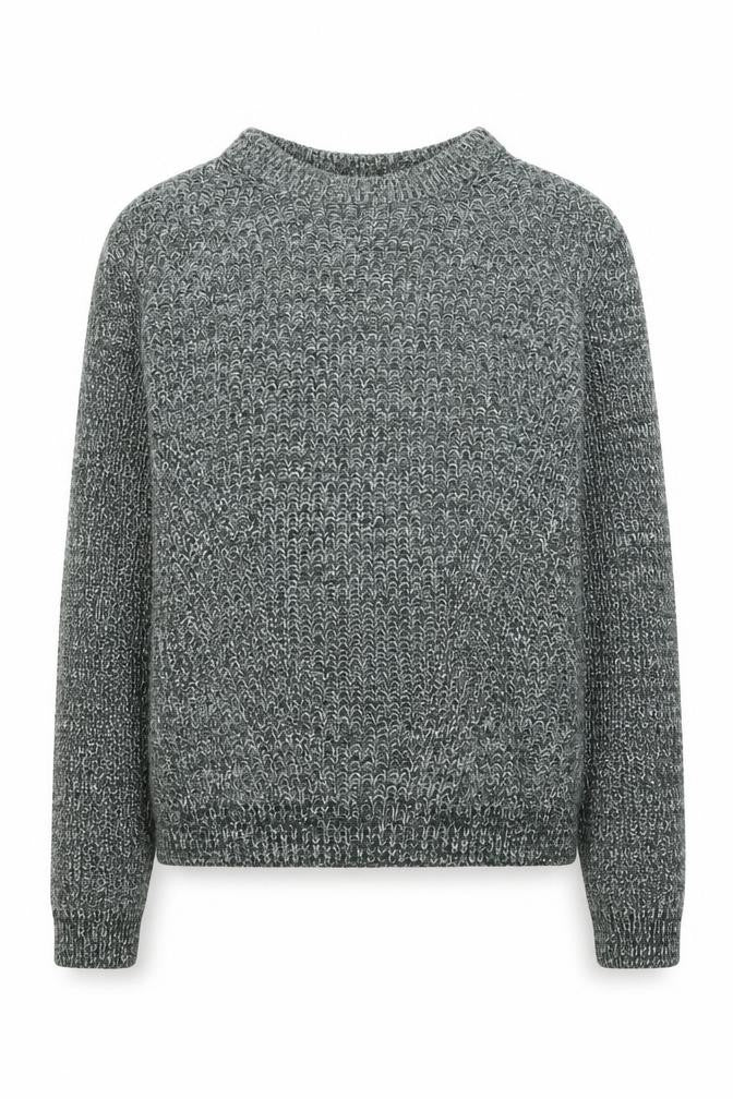 H&M Womens Green Round Neck Acrylic Pullover Jumper Size S