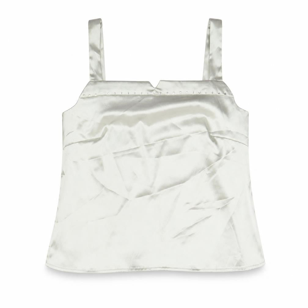 Roman Originals Womens Silver Polyester Basic Tank Size 14 Square Neck