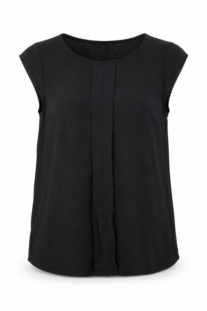 H&M Womens Black Polyester Basic Blouse Size XS Round Neck