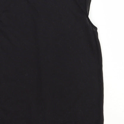 H&M Womens Black Polyester Basic Blouse Size XS Round Neck