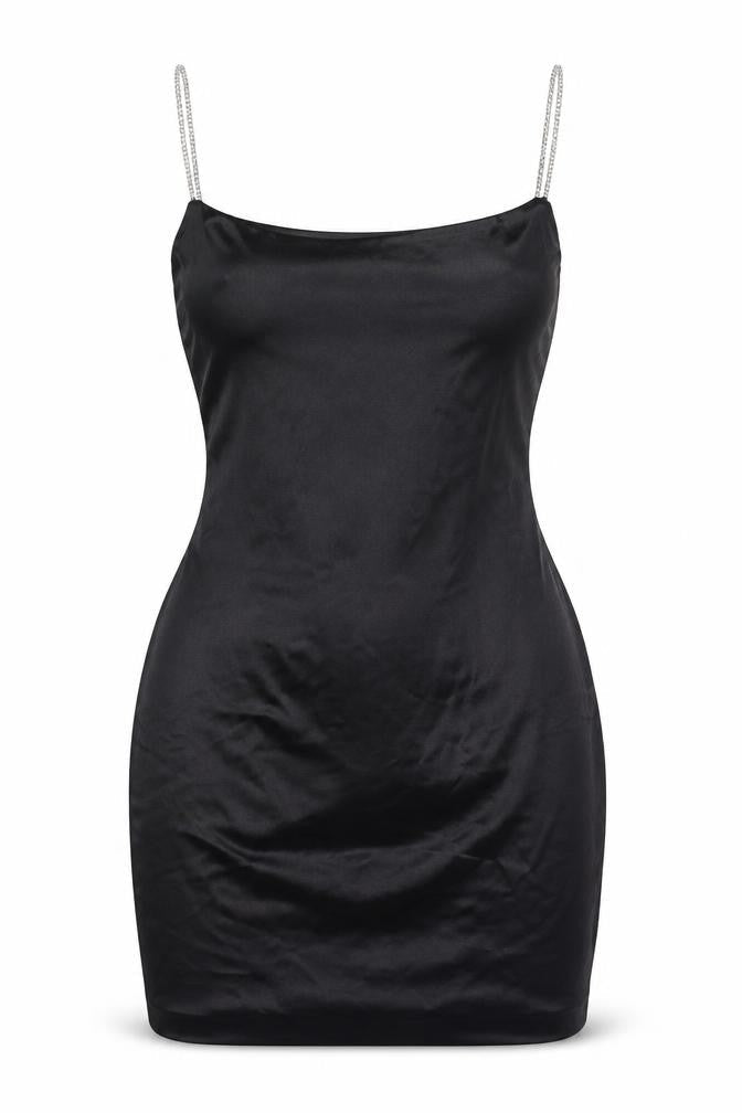 Meshki Womens Black Polyester Bodycon Size S Round Neck Zip