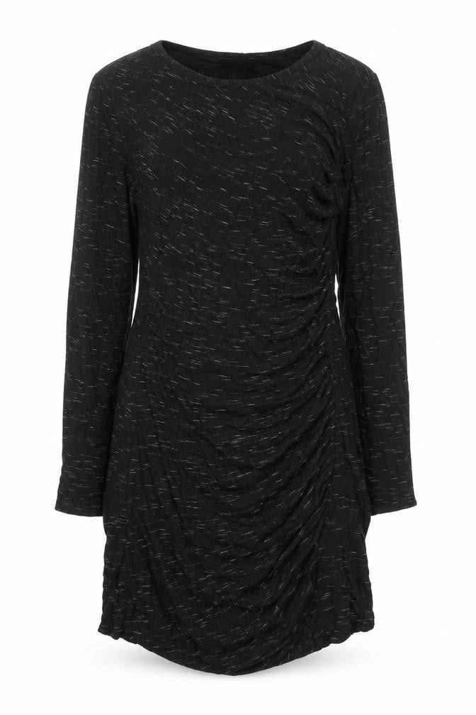 H&M Womens Black Viscose A-Line Size S Boat Neck Pullover
