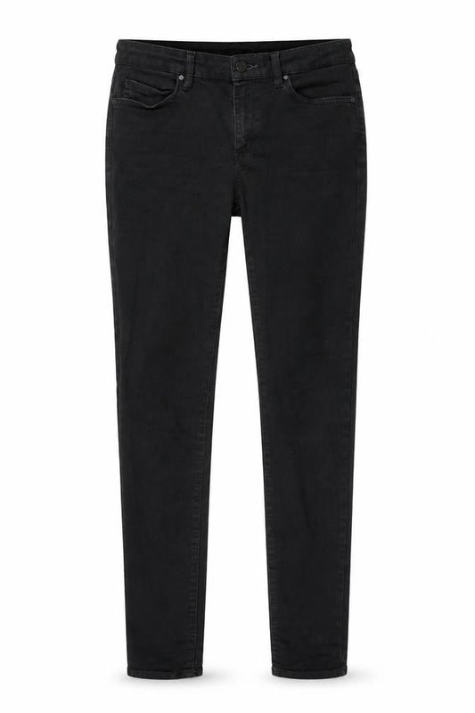 Uniqlo Womens Black Cotton Skinny Jeans Size 28 in L33 in Regular Button