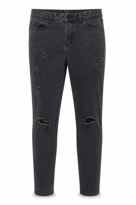 Denim & Co. Womens Black Cotton Skinny Jeans Size 12 Regular Zip