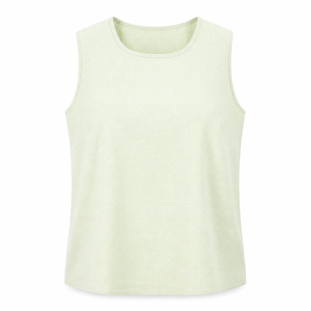 Preworn Womens Green Polyester Basic Tank Size M Scoop Neck