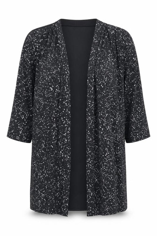 Preworn Womens Green Geometric Polyester Kimono Blouse Size 12 V-Neck