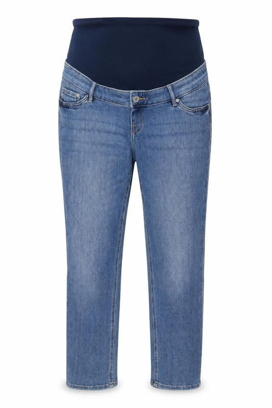 &Denim Womens Blue Cotton Straight Jeans Size M L27 in Regular Button