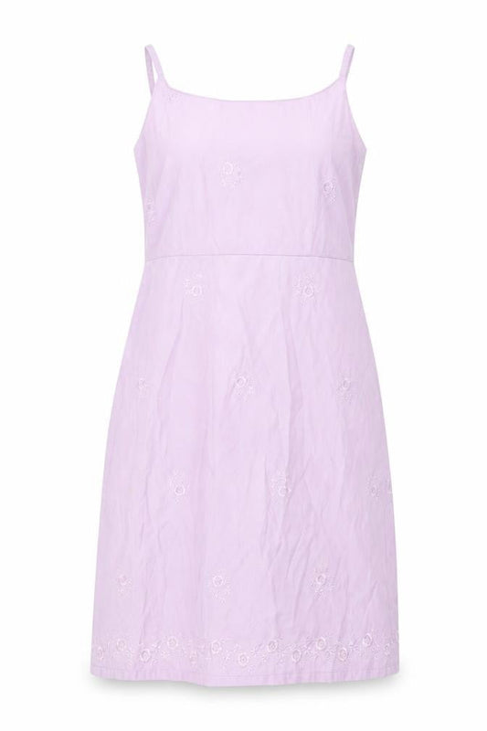 Gap Womens Purple Polyester Slip Dress Size 8 Round Neck Zip