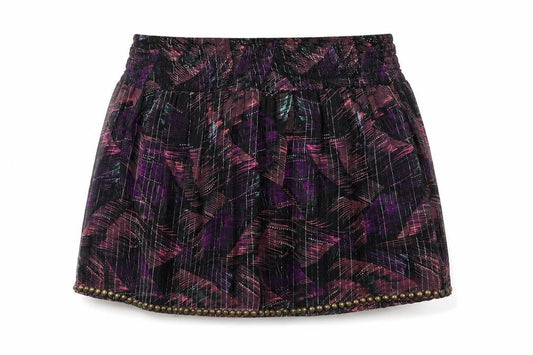 Miss Selfridge Womens Black Geometric Polyester Mini Skirt Size 6