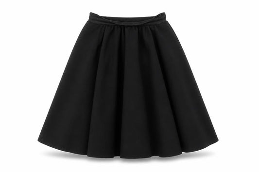 Brigitta Womens Black Polyester Flare Skirt Size 23 in