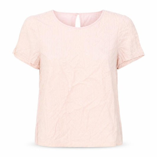 Per Una Womens Pink Viscose Basic T-Shirt Size 12 Scoop Neck