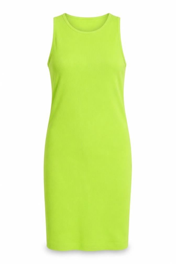 Primark Womens Green Nylon Bodycon Size 6 Scoop Neck Pullover