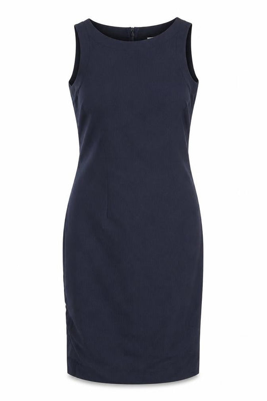 Kaliko Womens Blue Animal Print Polyester Pencil Dress Size 14 Scoop Neck Zip