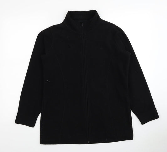 EWM Womens Black Jacket Size 10 Zip