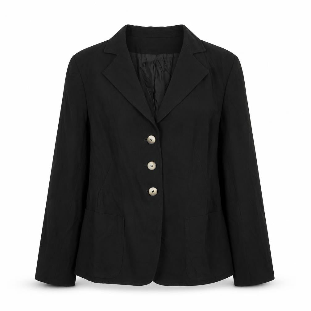 Anne Klein Womens Green Jacket Blazer Size 10 Button