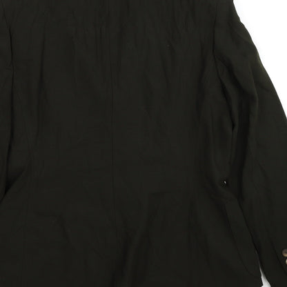 Anne Klein Womens Green Jacket Blazer Size 10 Button