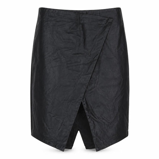 BiBA Womens Black Polyester A-Line Skirt Size 8 Zip