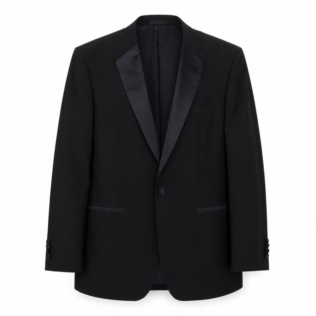 1860 Limited Edition Mens Black Wool Jacket Blazer Size 40