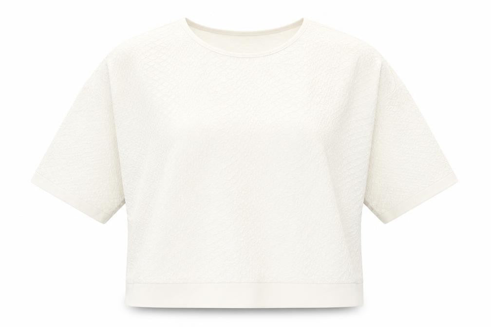 Sam&Lili Womens White Polyester Basic Blouse Size L Round Neck