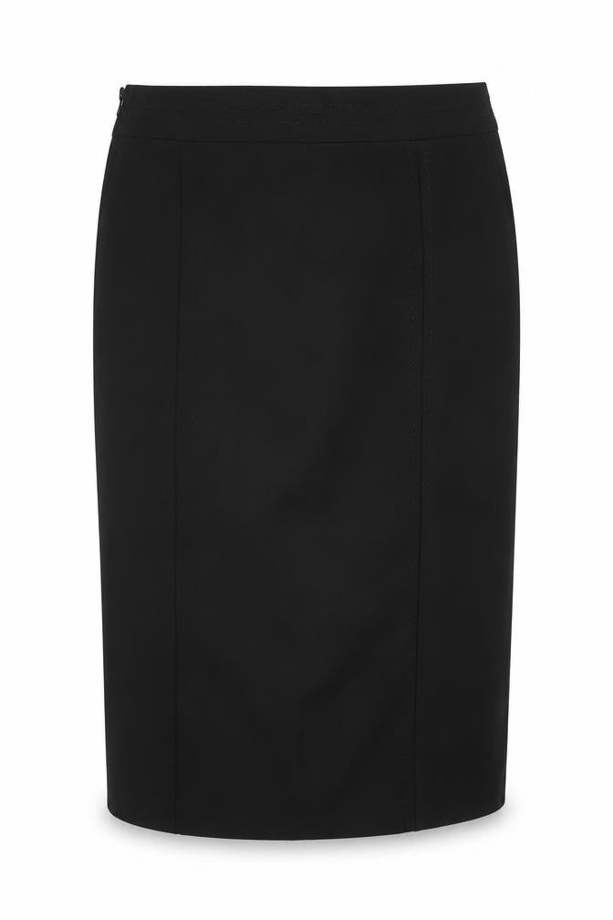 George Womens Black Polyester Straight & Pencil Skirt Size 10 Zip