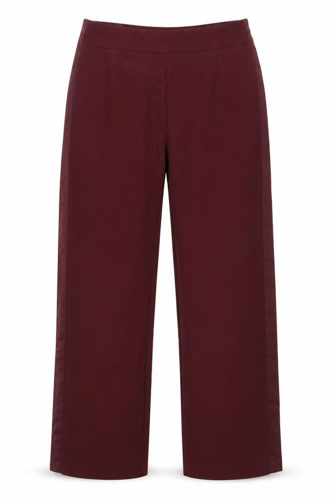 SalviaMori Womens Red Polyester Dress Pants Trousers Size 12 Regular Zip
