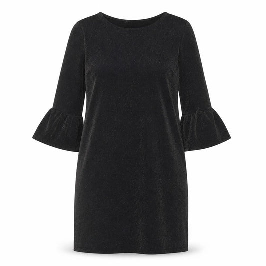 F&F Womens Black Polyester Shift Size 14 Boat Neck Pullover