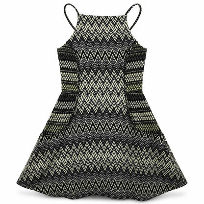 Topshop Womens Multicoloured Geometric Polyester Mini Size 10 Square Neck Pullover