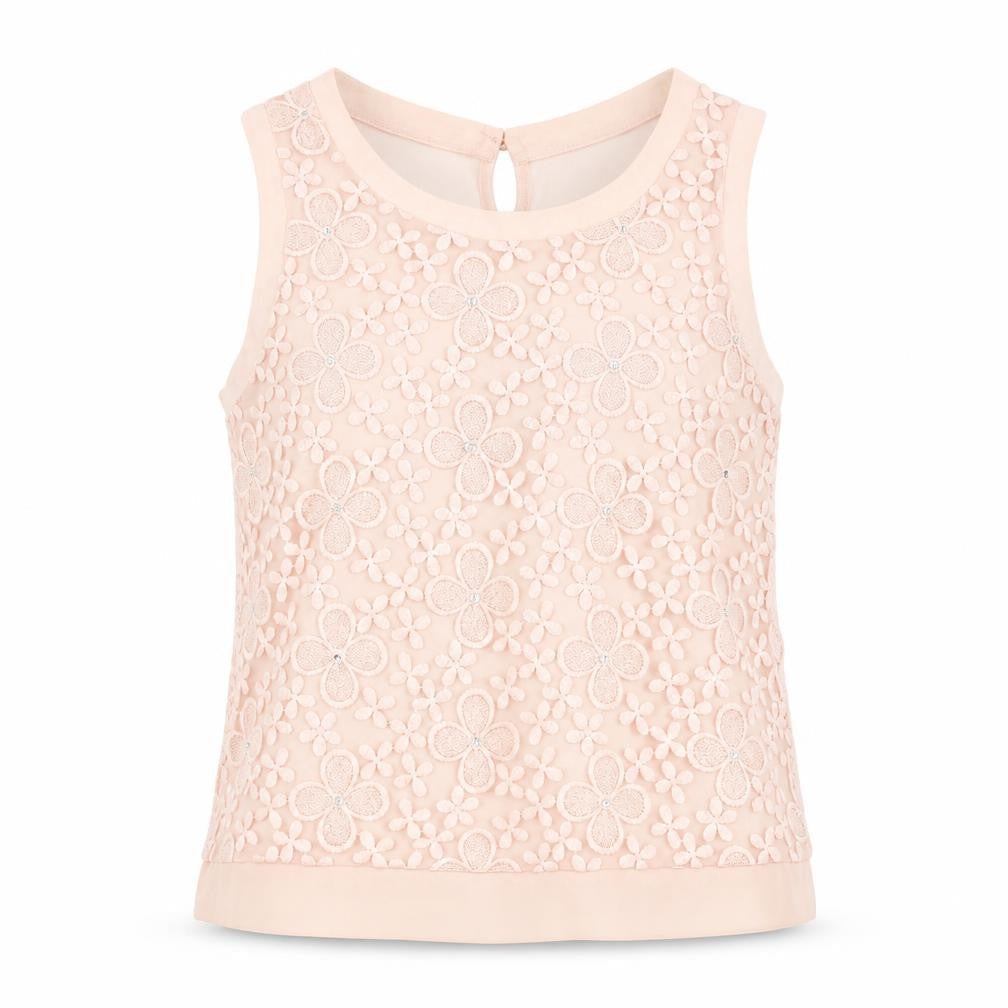 NEXT Womens Pink Floral Polyester Basic Tank Size 12 Scoop Neck