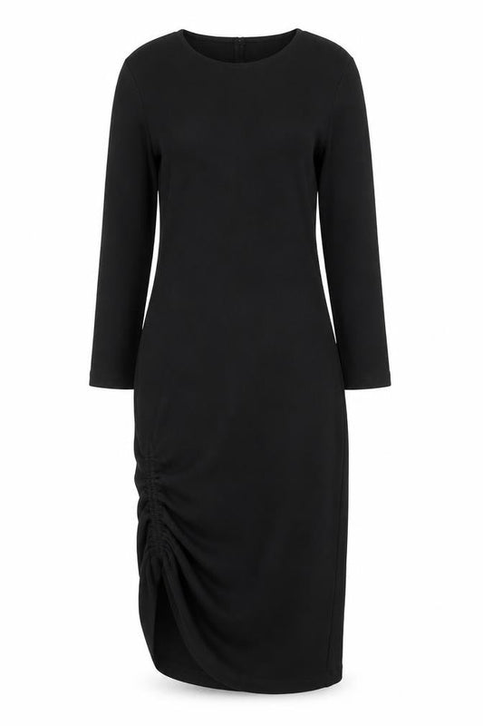 Zara Womens Black Polyester Sheath Size XS Boat Neck Pullover
