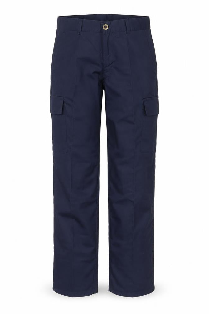 Uneek Womens Blue Polyester Carpenter Trousers Size 8 Regular Zip