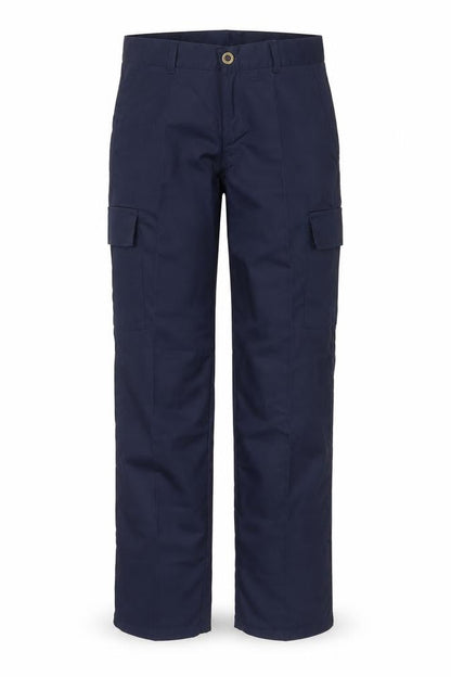 Uneek Womens Blue Polyester Carpenter Trousers Size 8 Regular Zip