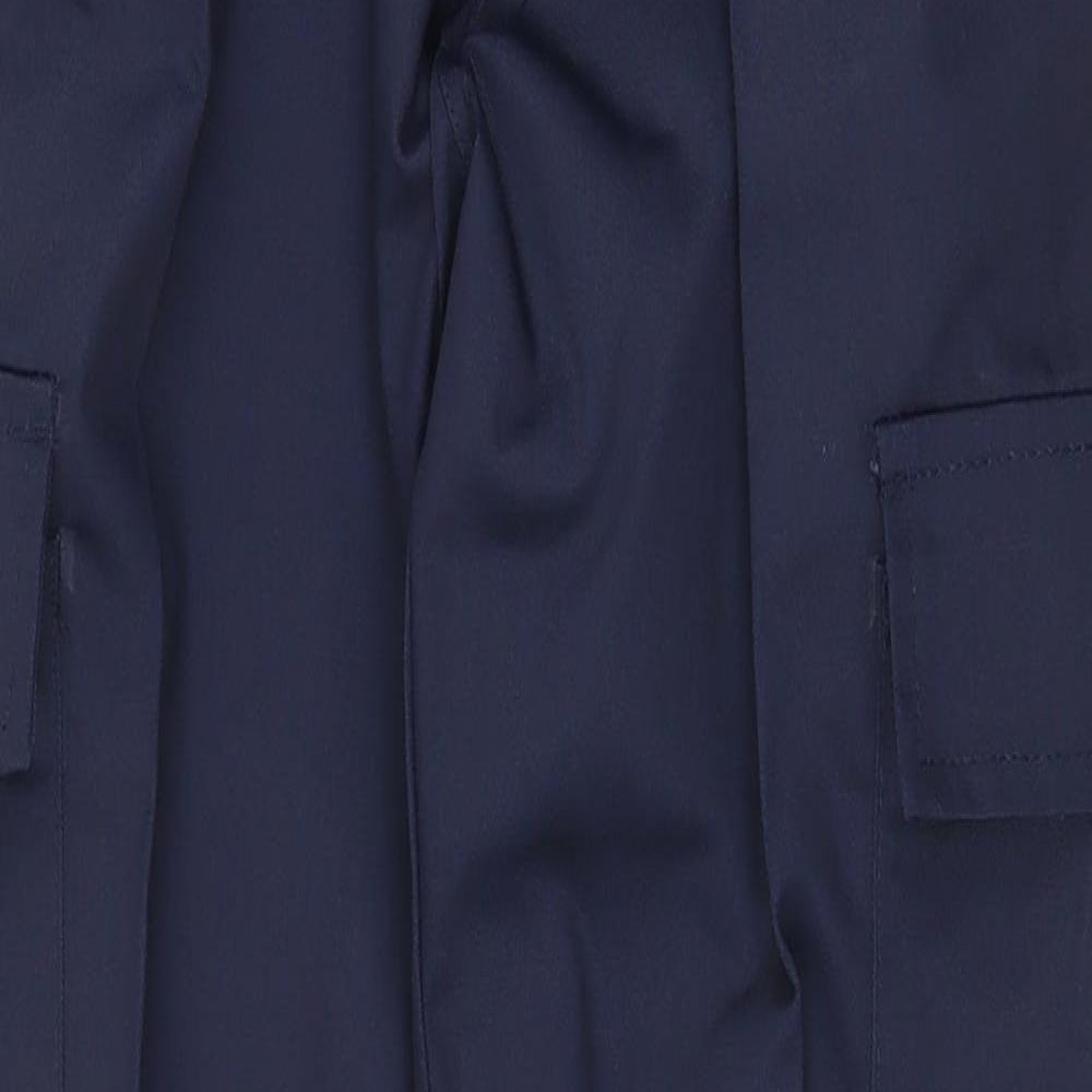Uneek Womens Blue Polyester Carpenter Trousers Size 8 Regular Zip