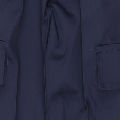 Uneek Womens Blue Polyester Carpenter Trousers Size 8 Regular Zip