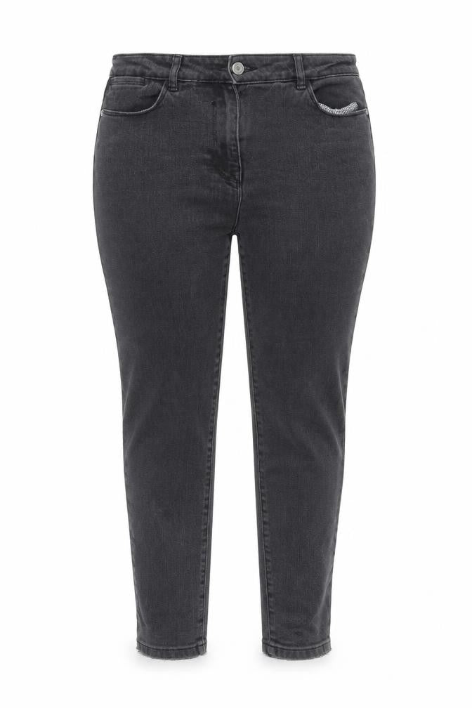 NEXT Womens Grey Cotton Skinny Jeans Size 12 Regular Zip