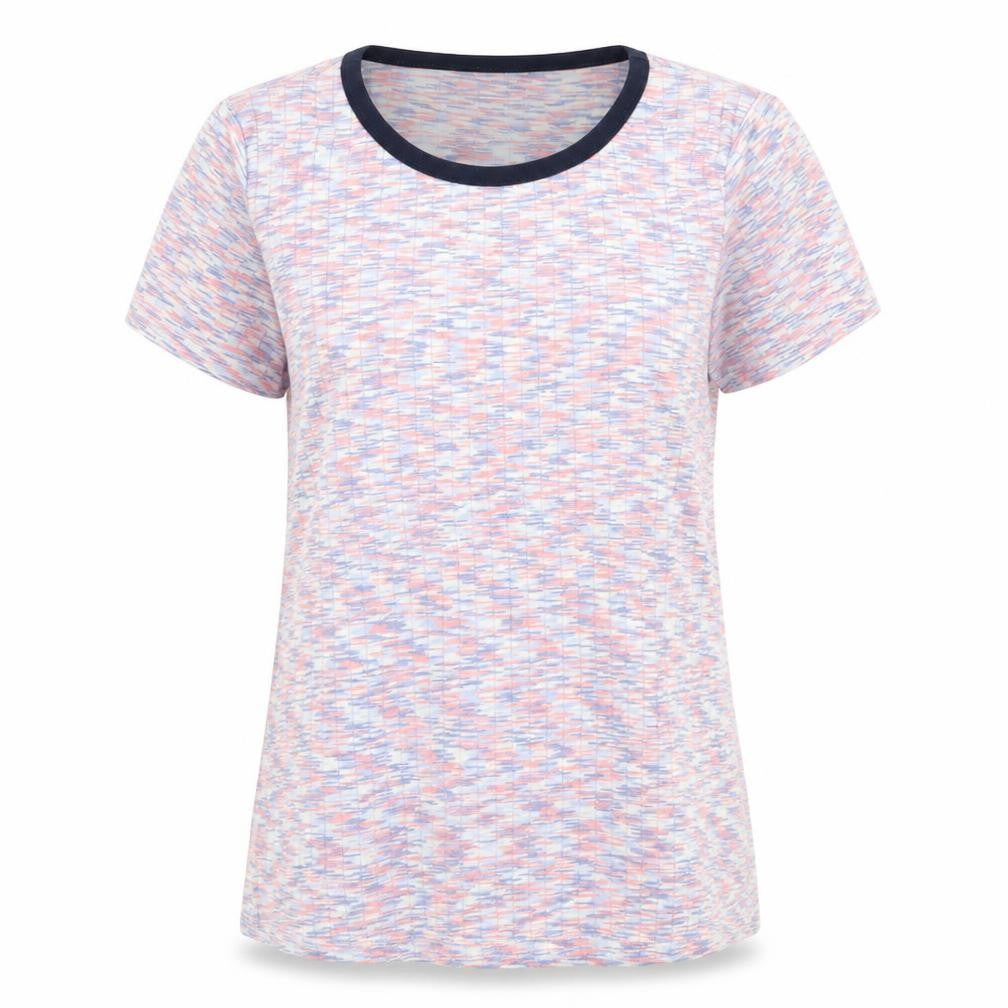 Mercantile Womens Multicoloured Cotton Basic T-Shirt Size M Scoop Neck