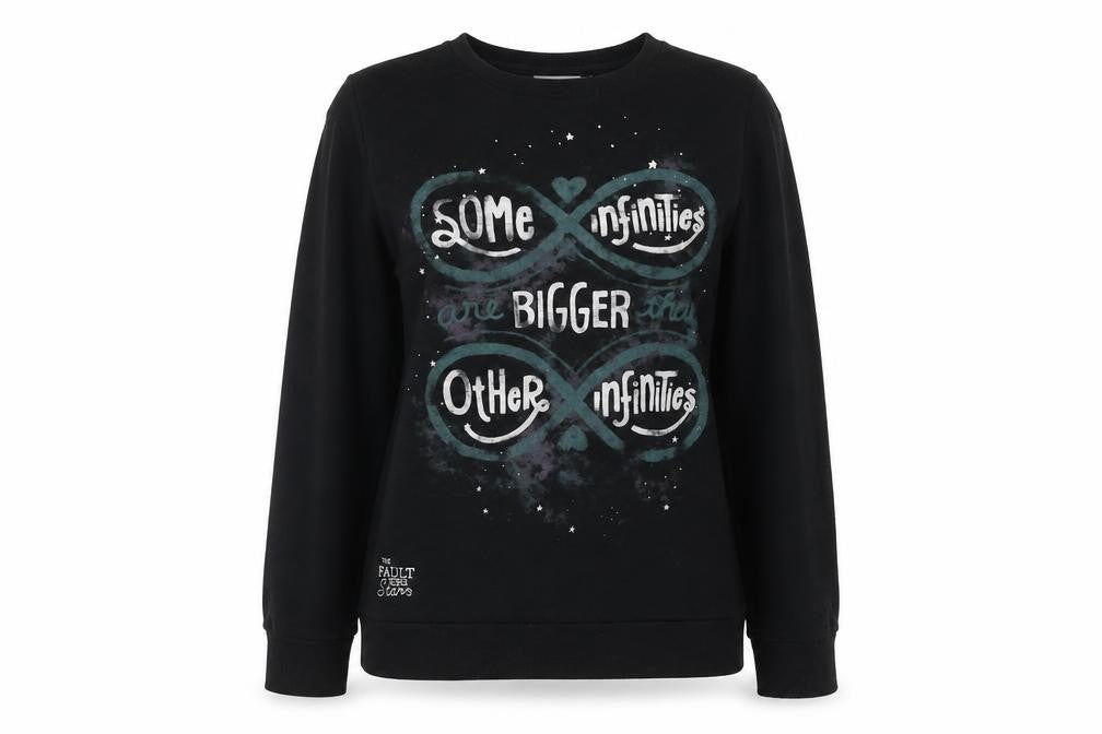 Atmosphere Womens Black Cotton Pullover Sweatshirt Size 8 Pullover