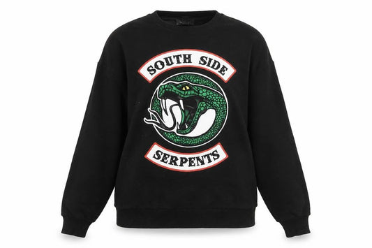 New Look Womens Black Cotton Pullover Sweatshirt Size S Pullover