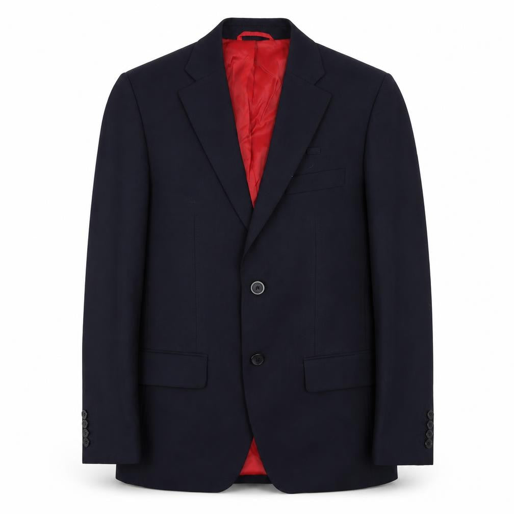 Preworn Mens Blue Wool Jacket Blazer Size 36